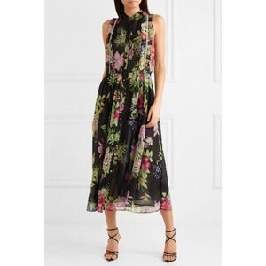 Dodo Bar Or Chiffon Midi Dress Floral